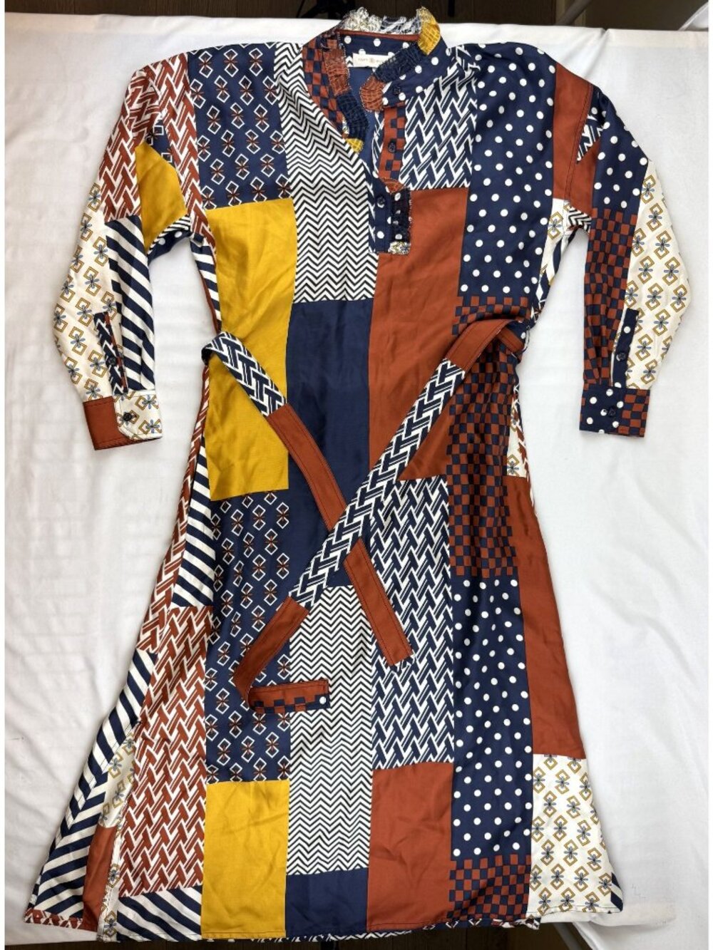 Tory Burch Bianca Silk Shirt Dress Size 0 - Picture 2 of 7